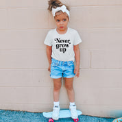 Never Grow Up - Child Shirt Little Mama Shirt Shop