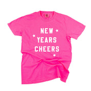 New Years Cheers - Block Font - Comfort Colors Tee Little Mama Shirt Shop