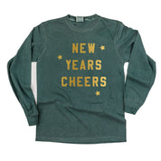New Years Cheers - Block Font - LONG SLEEVE Comfort Colors Tee Little Mama Shirt Shop