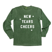 New Years Cheers - Block Font - LONG SLEEVE Comfort Colors Tee Little Mama Shirt Shop