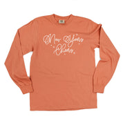 New Years Cheers - Stars/Script - LONG SLEEVE Comfort Colors Tee Little Mama Shirt Shop