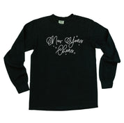 New Years Cheers - Stars/Script - LONG SLEEVE Comfort Colors Tee Little Mama Shirt Shop