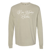 New Years Cheers - Stars/Script - LONG SLEEVE Comfort Colors Tee Little Mama Shirt Shop