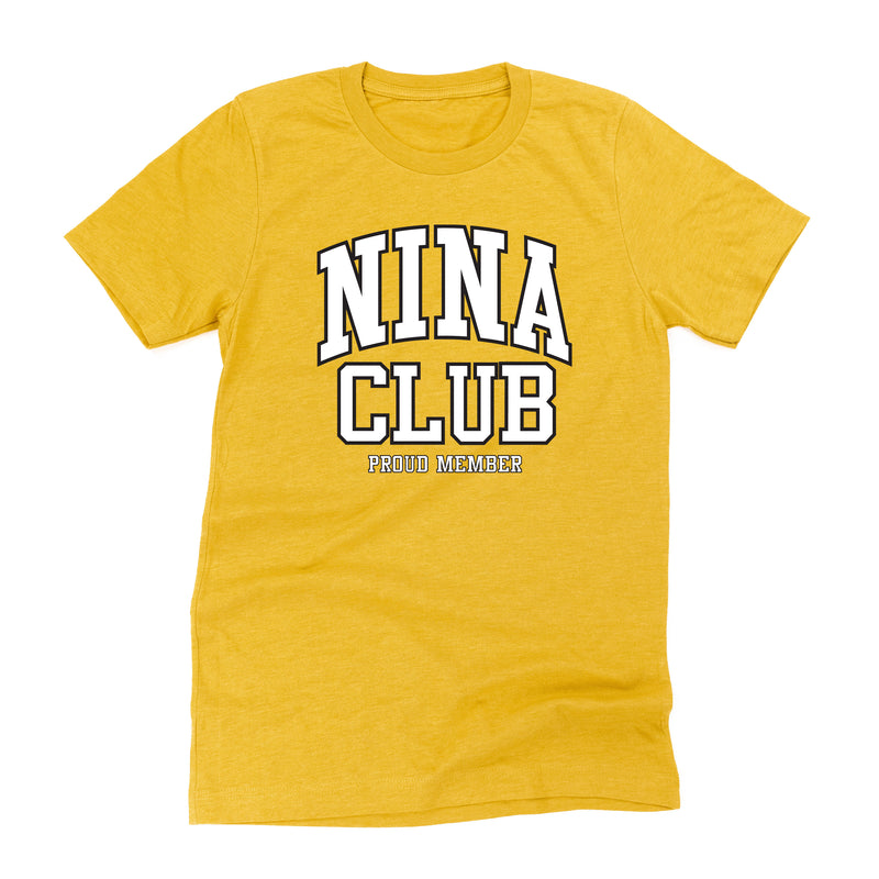 Varsity Style - NINA Club - Proud Member - Unisex Tee