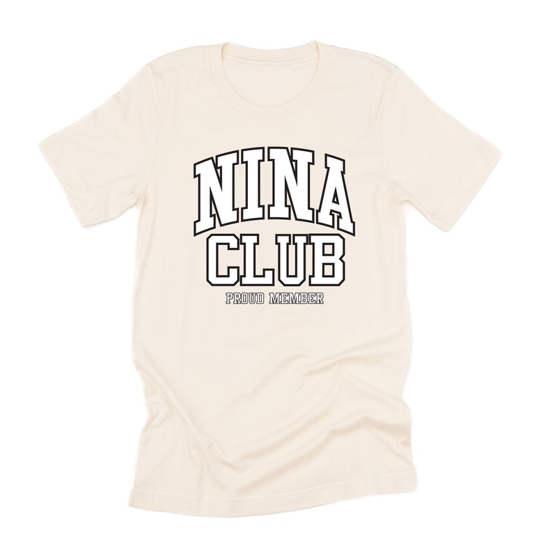 Varsity Style - NINA Club - Proud Member - Unisex Tee