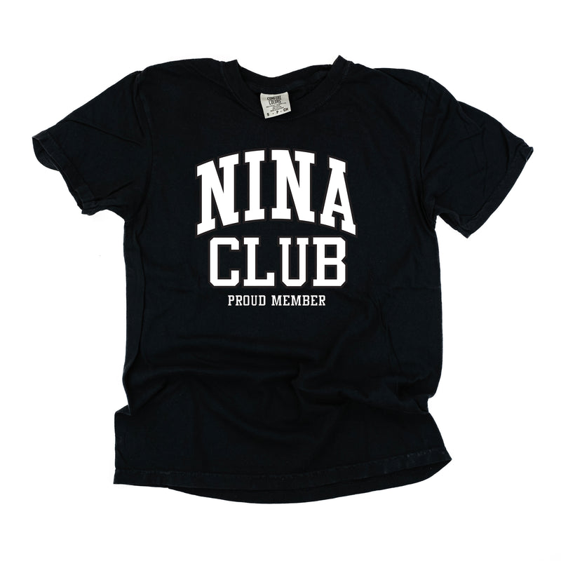 Varsity Style - NINA Club - Proud Member - SHORT SLEEVE COMFORT COLORS TEE