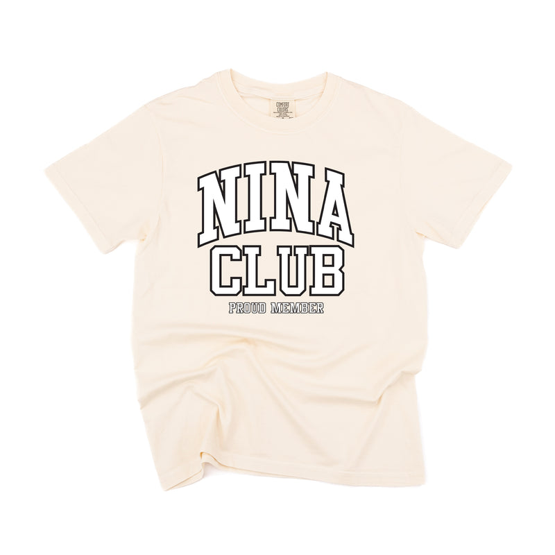 Varsity Style - NINA Club - Proud Member - SHORT SLEEVE COMFORT COLORS TEE