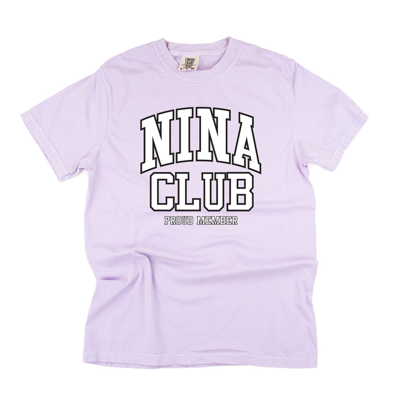 Varsity Style - NINA Club - Proud Member - SHORT SLEEVE COMFORT COLORS TEE