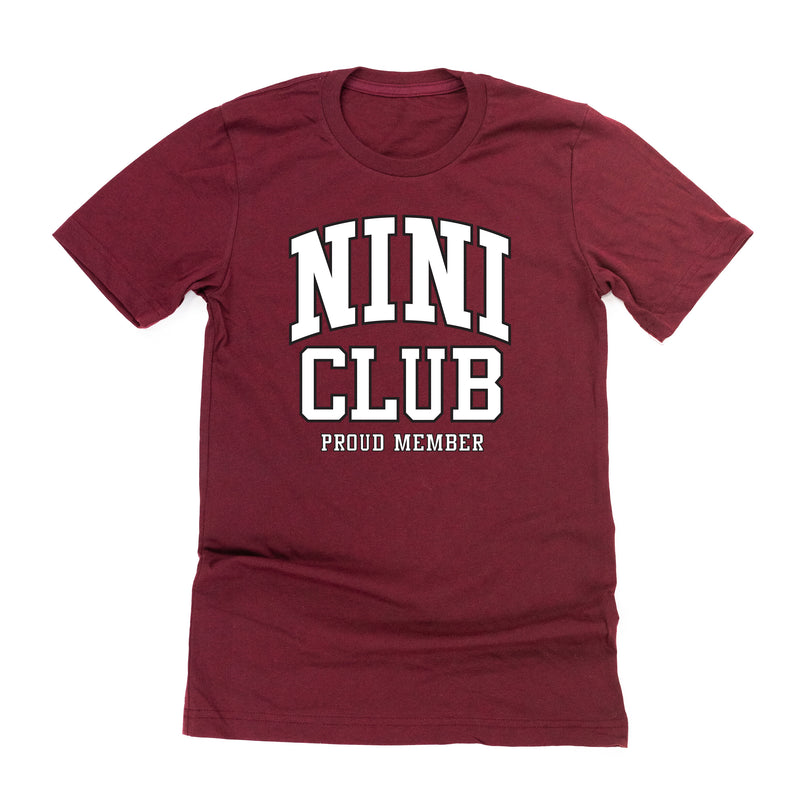 Varsity Style - NINI Club - Proud Member - Unisex Tee