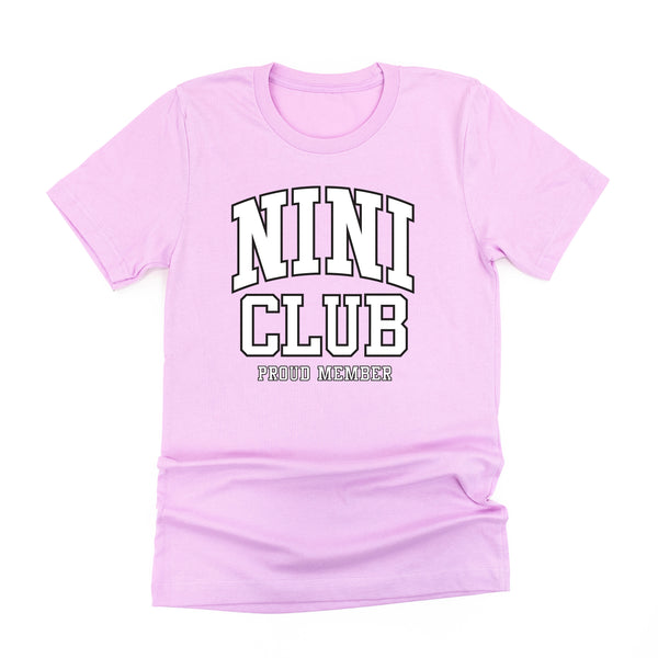 Varsity Style - NINI Club - Proud Member - Unisex Tee