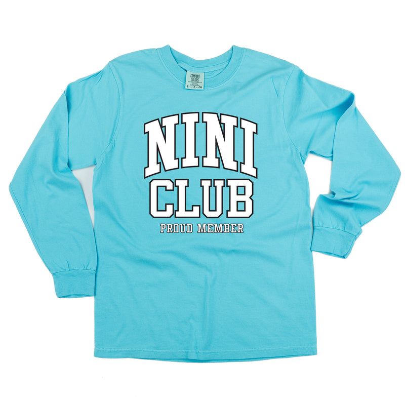 Varsity Style - NINI Club - Proud Member - LONG SLEEVE COMFORT COLORS TEE
