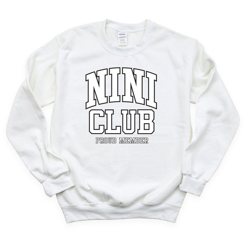 Varsity Style - NINI Club - Proud Member - BASIC FLEECE CREWNECK