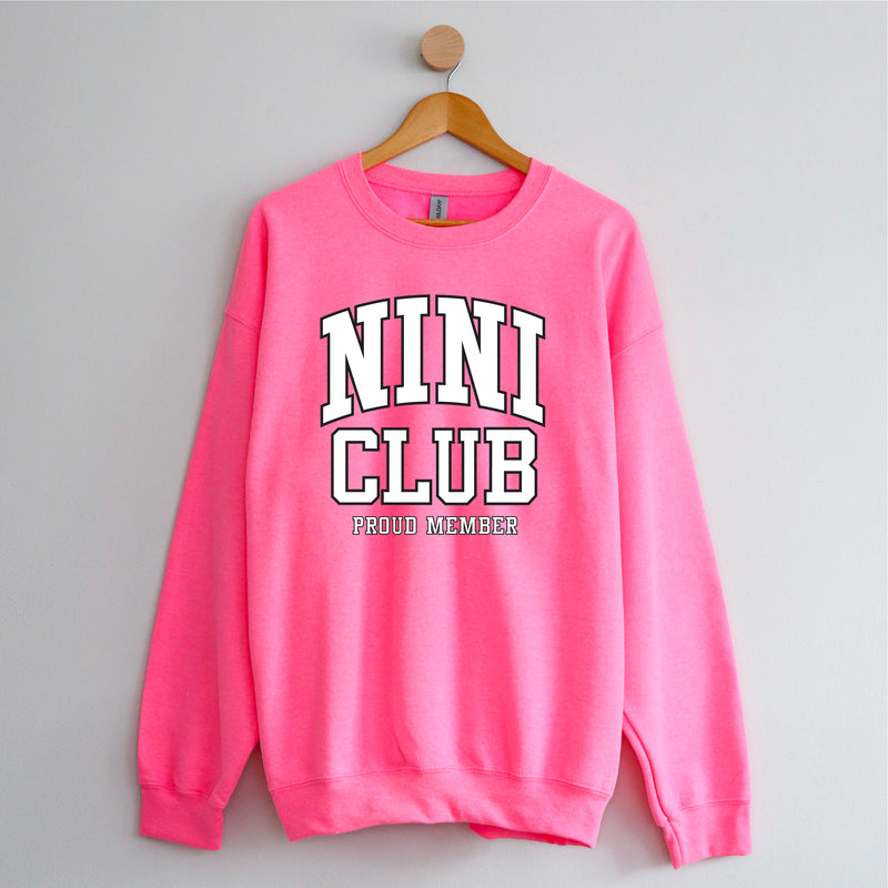 Varsity Style - NINI Club - Proud Member - BASIC FLEECE CREWNECK