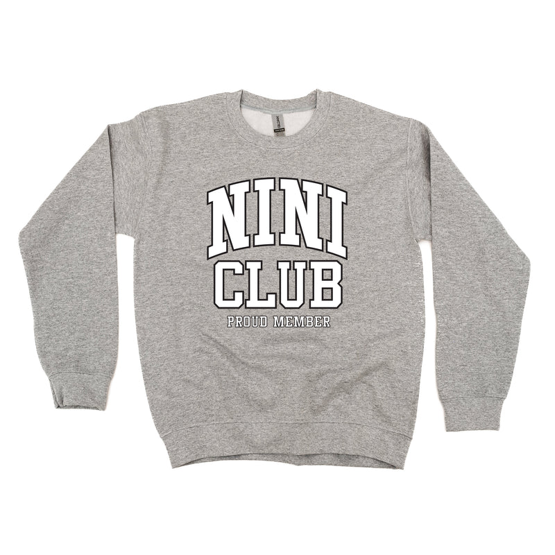 Varsity Style - NINI Club - Proud Member - BASIC FLEECE CREWNECK