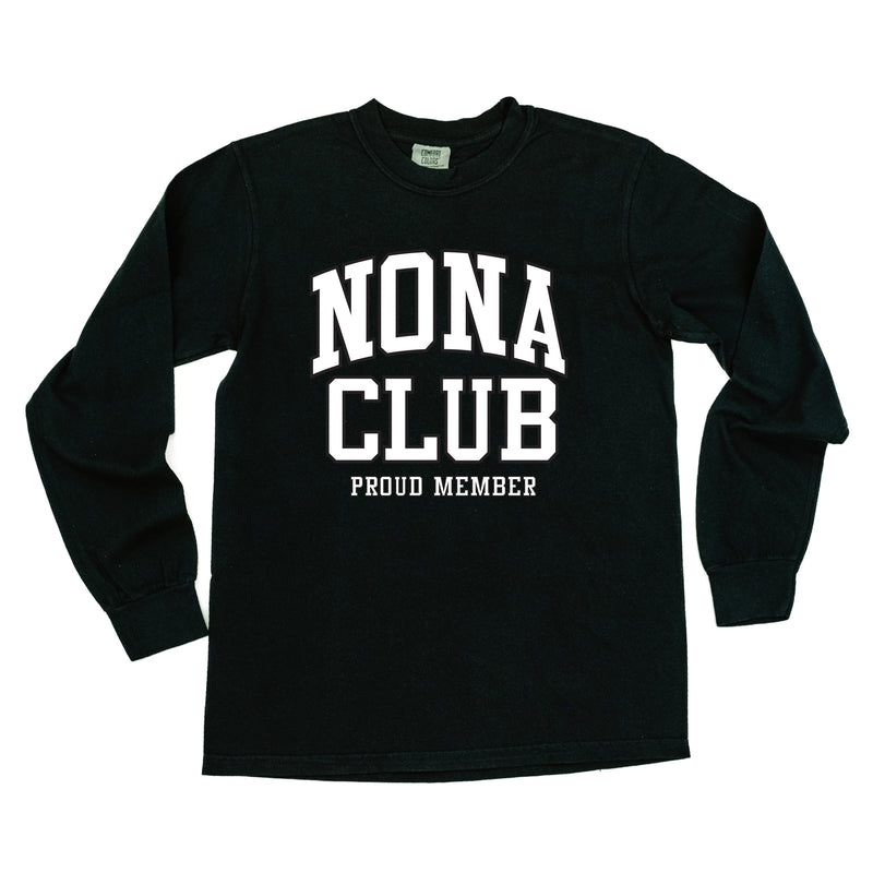 Varsity Style - NONA Club - Proud Member - LONG SLEEVE COMFORT COLORS TEE