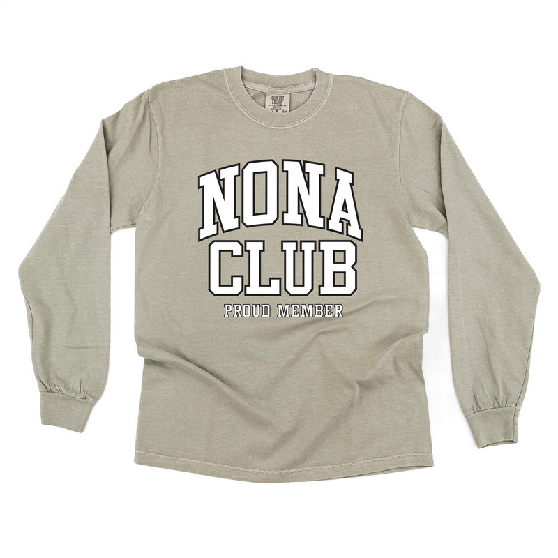 Varsity Style - NONA Club - Proud Member - LONG SLEEVE COMFORT COLORS TEE