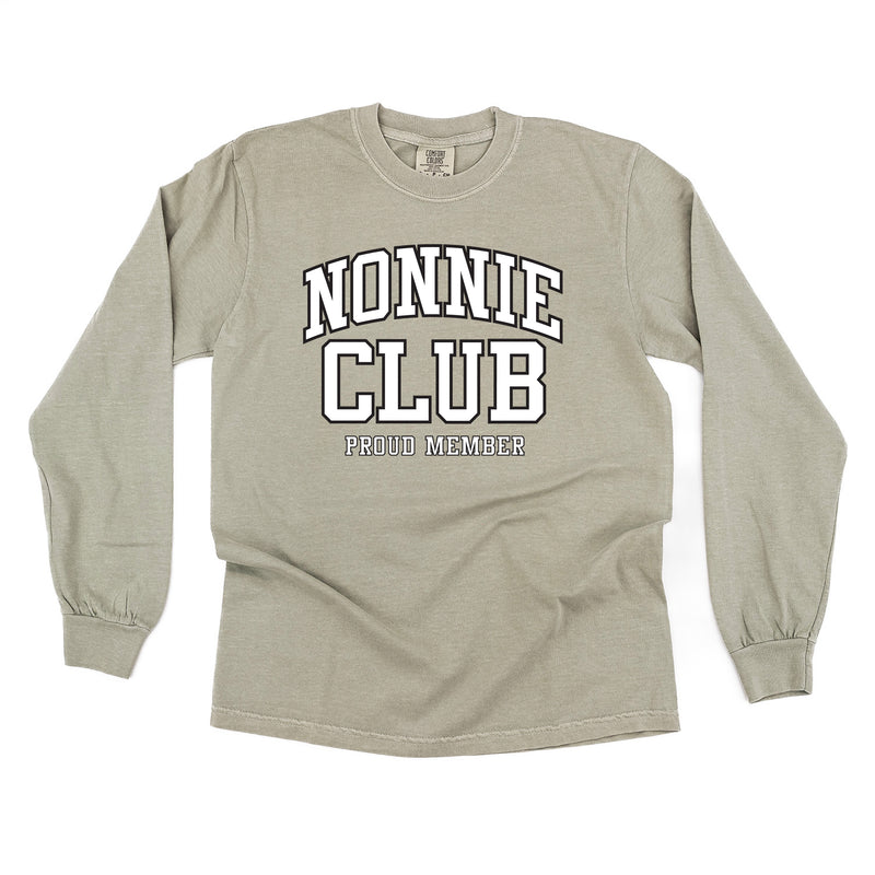 Varsity Style - NONNIE Club - Proud Member - LONG SLEEVE COMFORT COLORS TEE