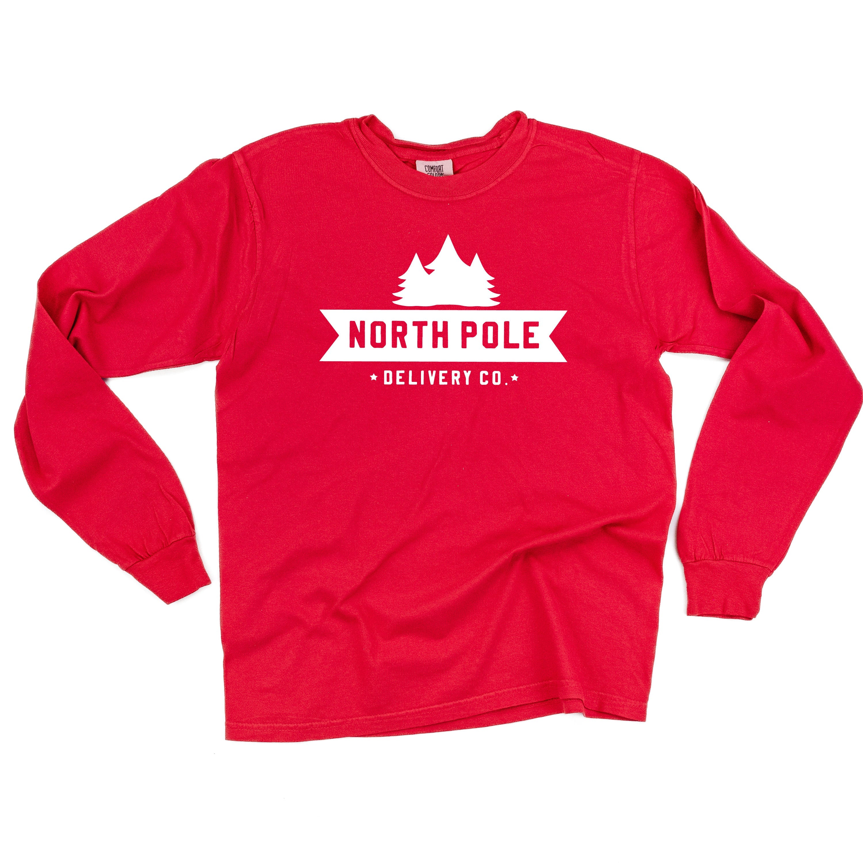 North Pole Delivery Co. - LONG SLEEVE Comfort Colors Tee Little Mama Shirt Shop