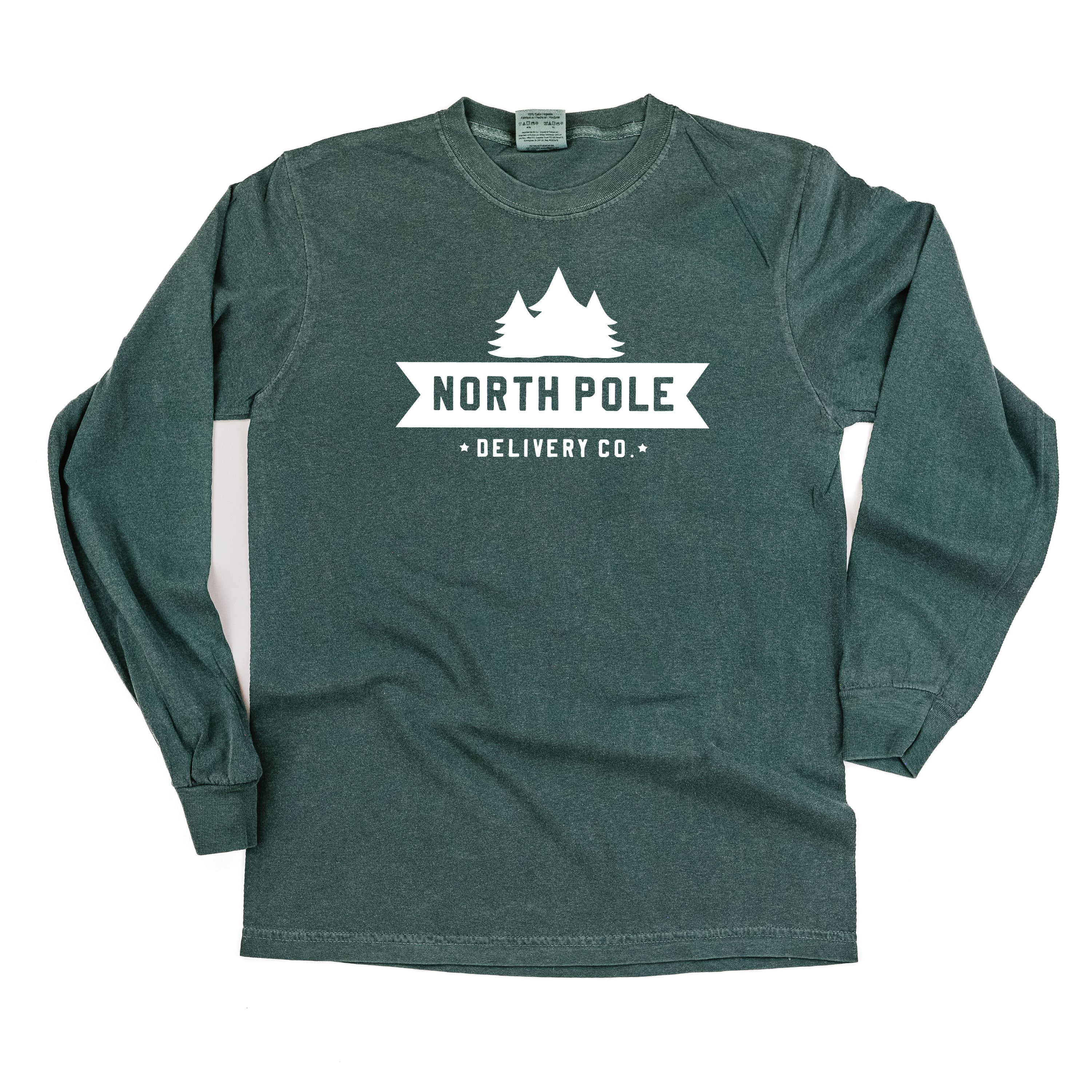 North Pole Delivery Co. - LONG SLEEVE Comfort Colors Tee Little Mama Shirt Shop