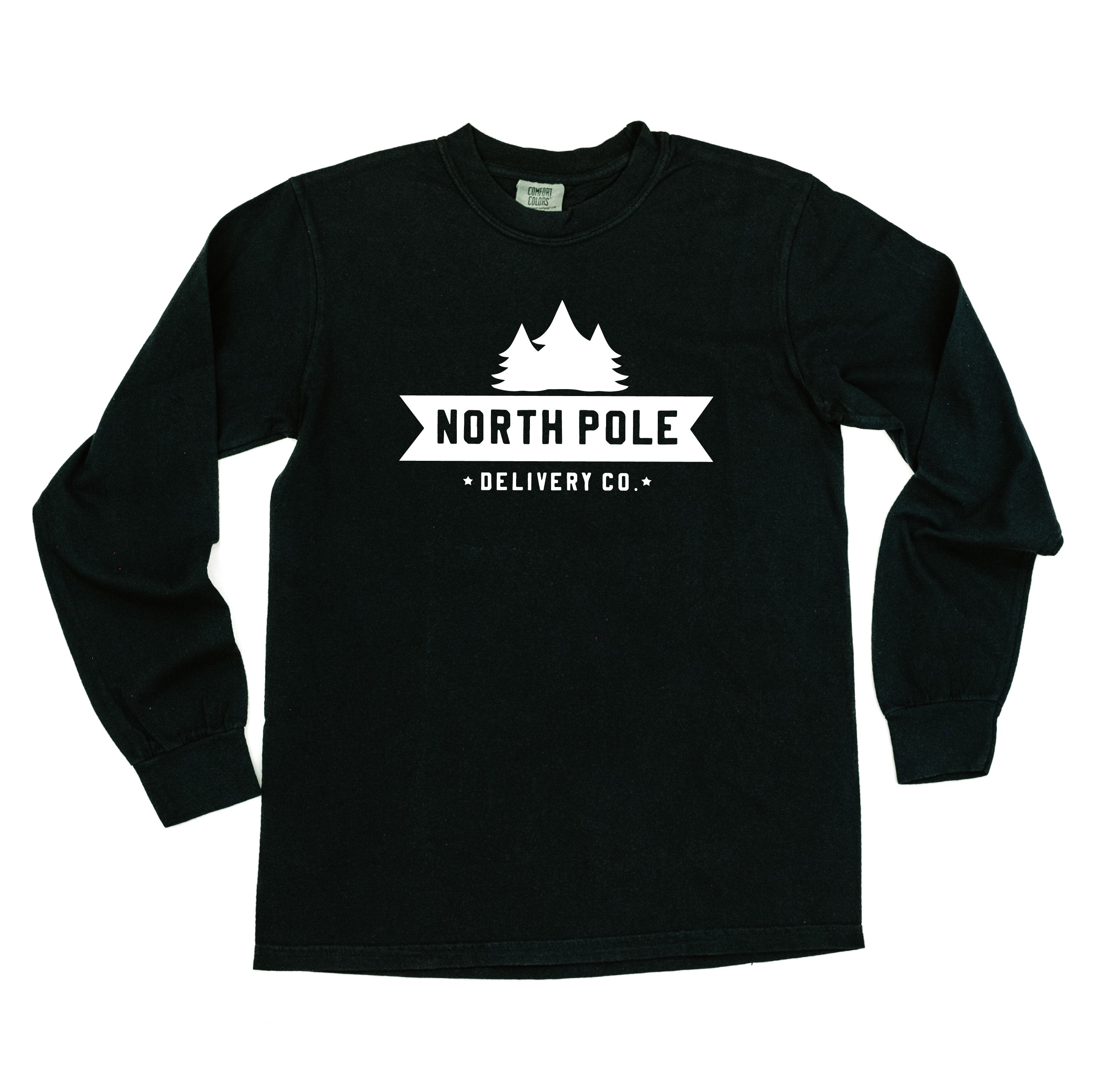 North Pole Delivery Co. - LONG SLEEVE Comfort Colors Tee Little Mama Shirt Shop