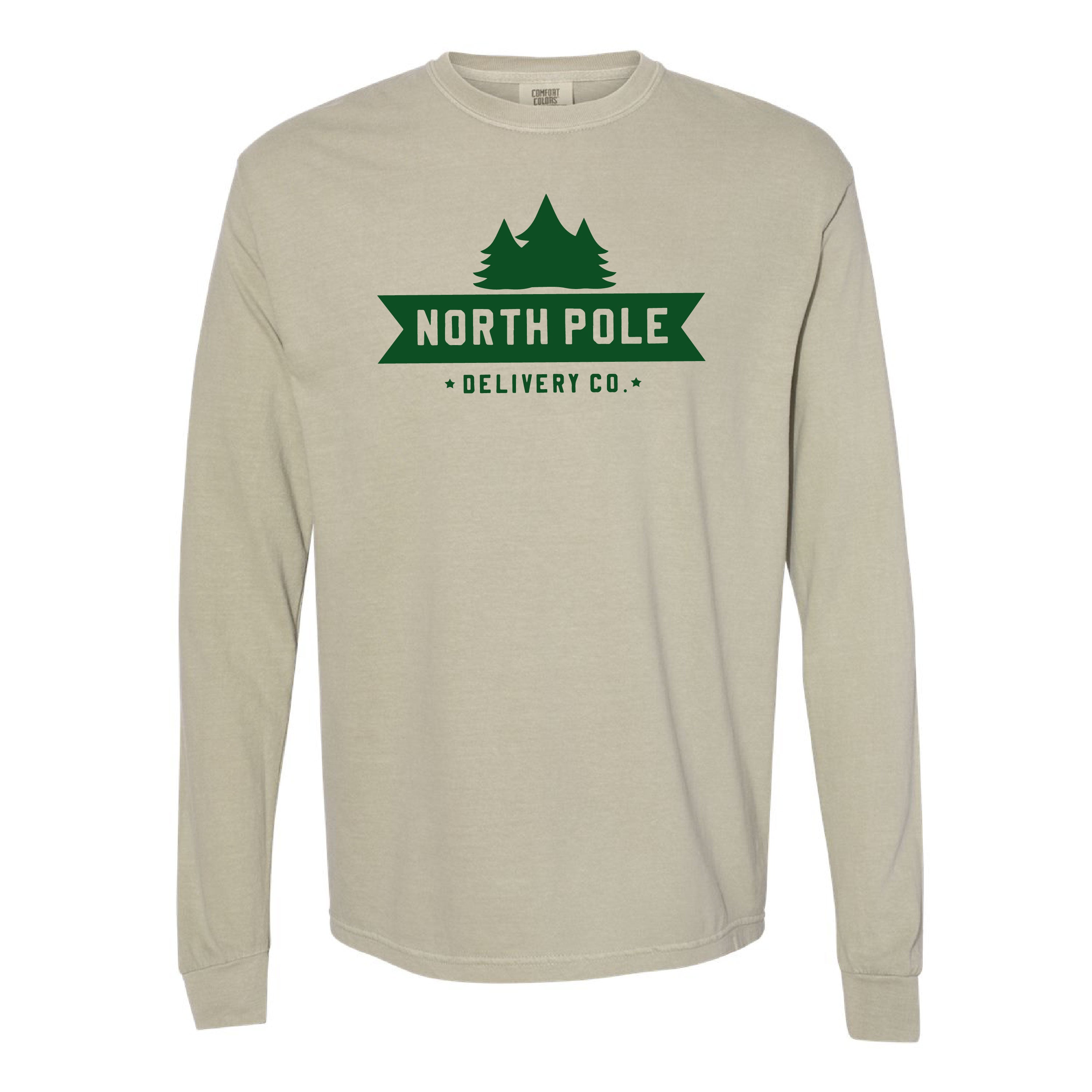 North Pole Delivery Co. - LONG SLEEVE Comfort Colors Tee Little Mama Shirt Shop