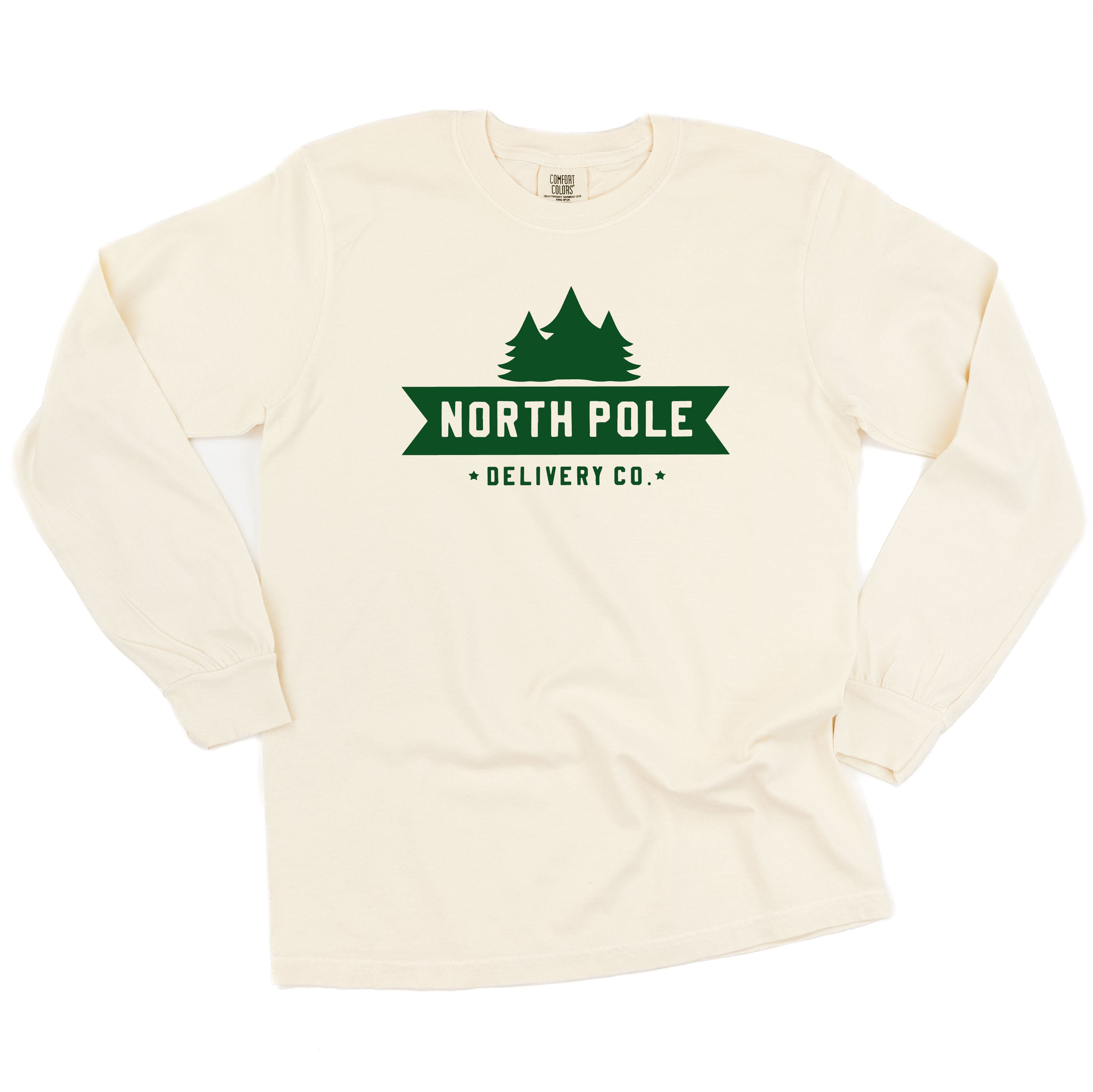 North Pole Delivery Co. - LONG SLEEVE Comfort Colors Tee Little Mama Shirt Shop