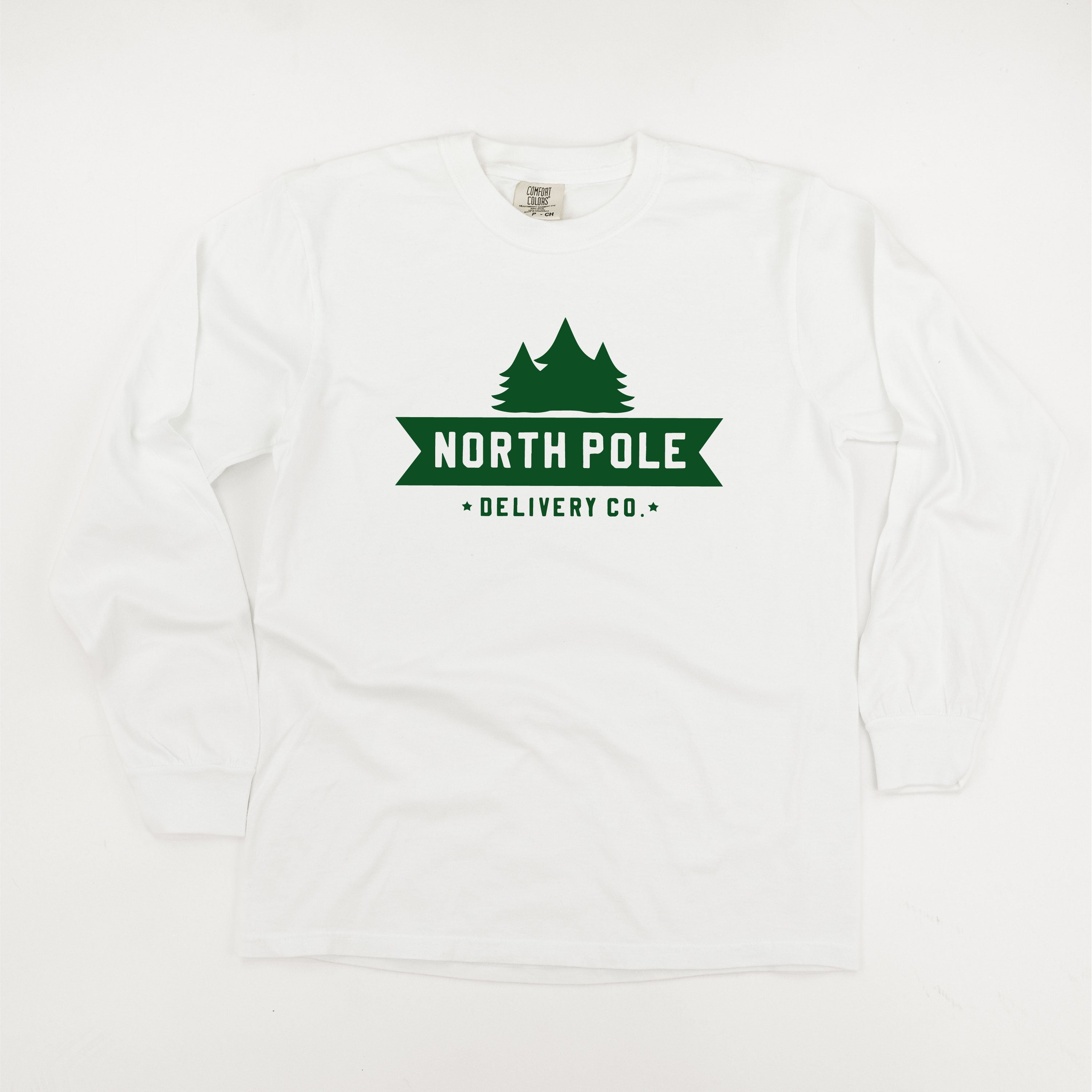 North Pole Delivery Co. - LONG SLEEVE Comfort Colors Tee Little Mama Shirt Shop