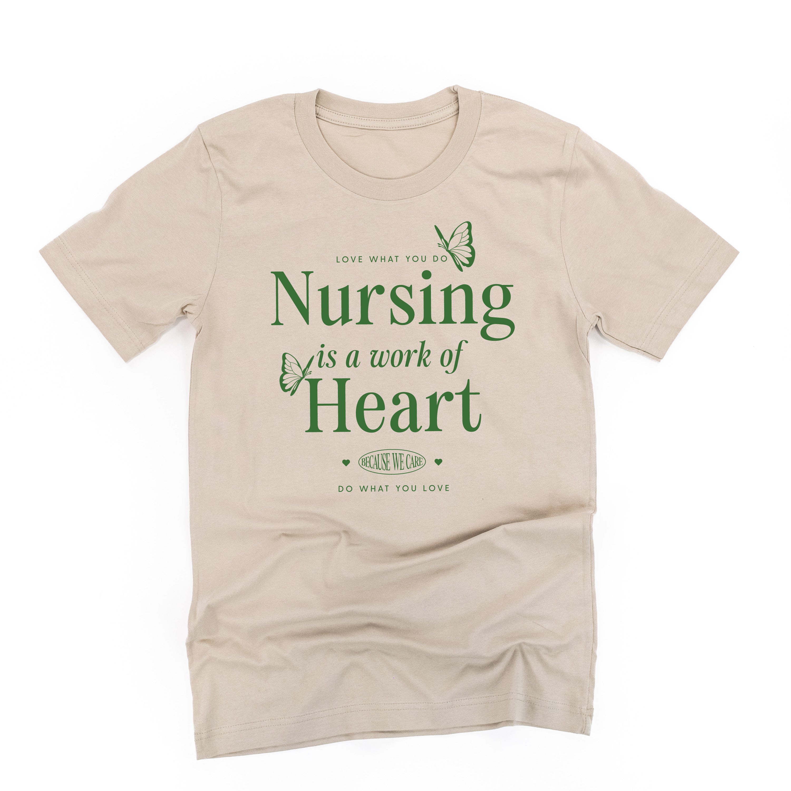 Nursing is a Work of Heart - Unisex Tee Little Mama Shirt Shop