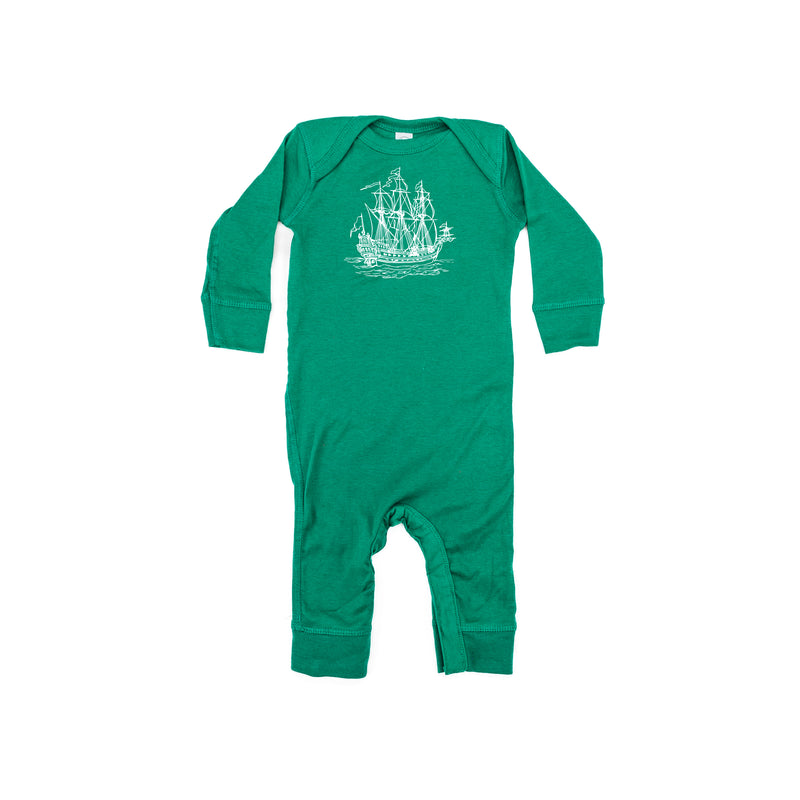 PIRATE SHIP - Minimalist Design - One Piece Baby Sleeper