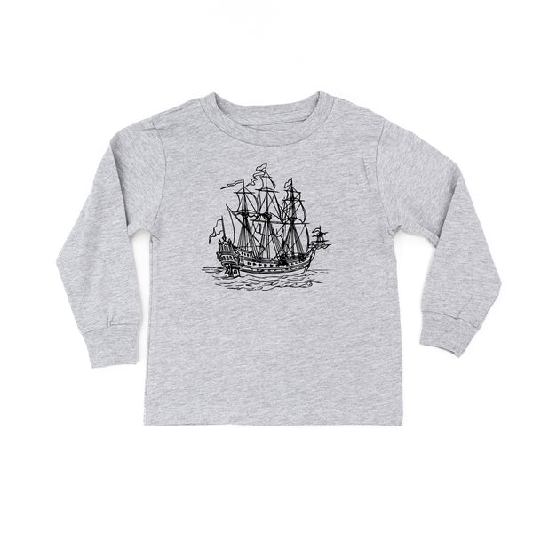 PIRATE SHIP - Minimalist Design - Long Sleeve Child Shirt