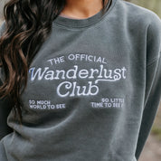 The Official Wanderlust Club - PIGMENT Crewneck Sweatshirt Little Mama Shirt Shop LLC