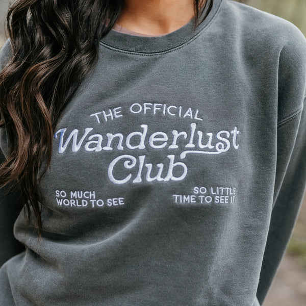 The Official Wanderlust Club - Pigment Crewneck Sweatshirt