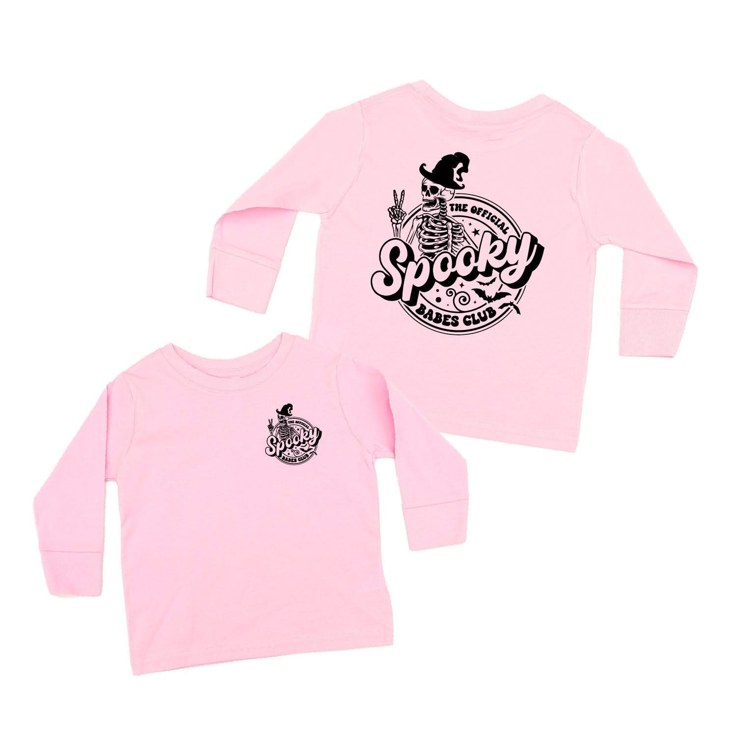 The Official Spooky ______ Club - (Choose Your Club) - Child Long Sleeve Tee Little Mama Shirt Shop