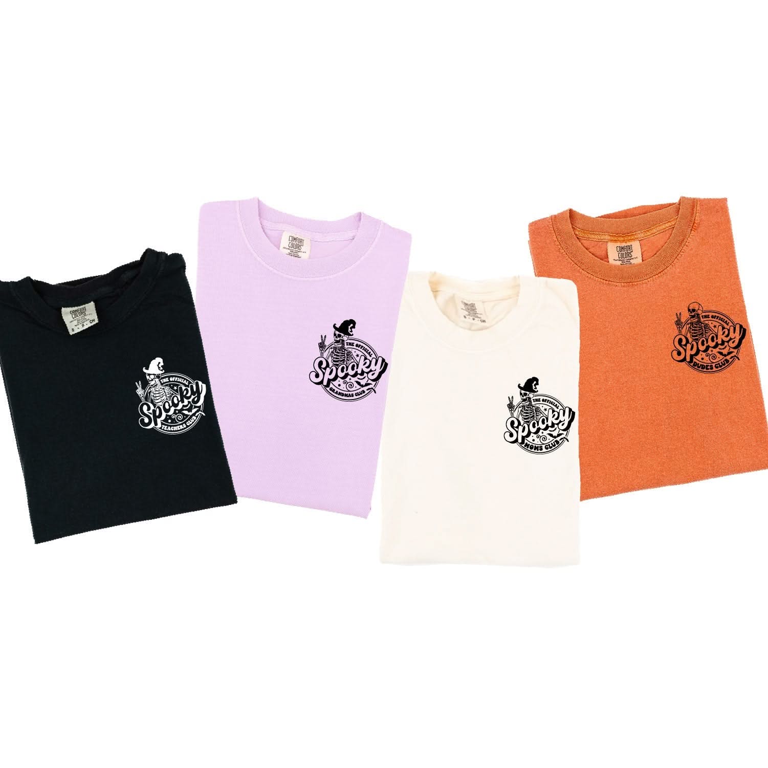 The Official Spooky ______ Club - (Choose Your Club) - Long Sleeve Comfort Colors Tee Little Mama Shirt Shop