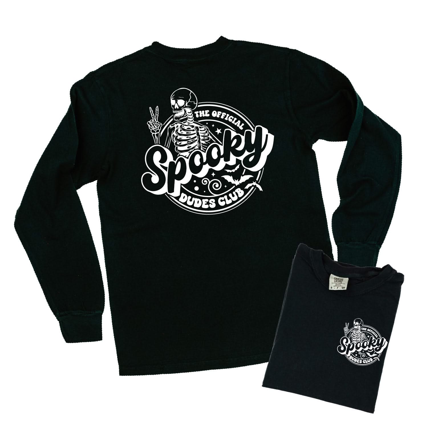The Official Spooky ______ Club - (Choose Your Club) - Long Sleeve Comfort Colors Tee Little Mama Shirt Shop