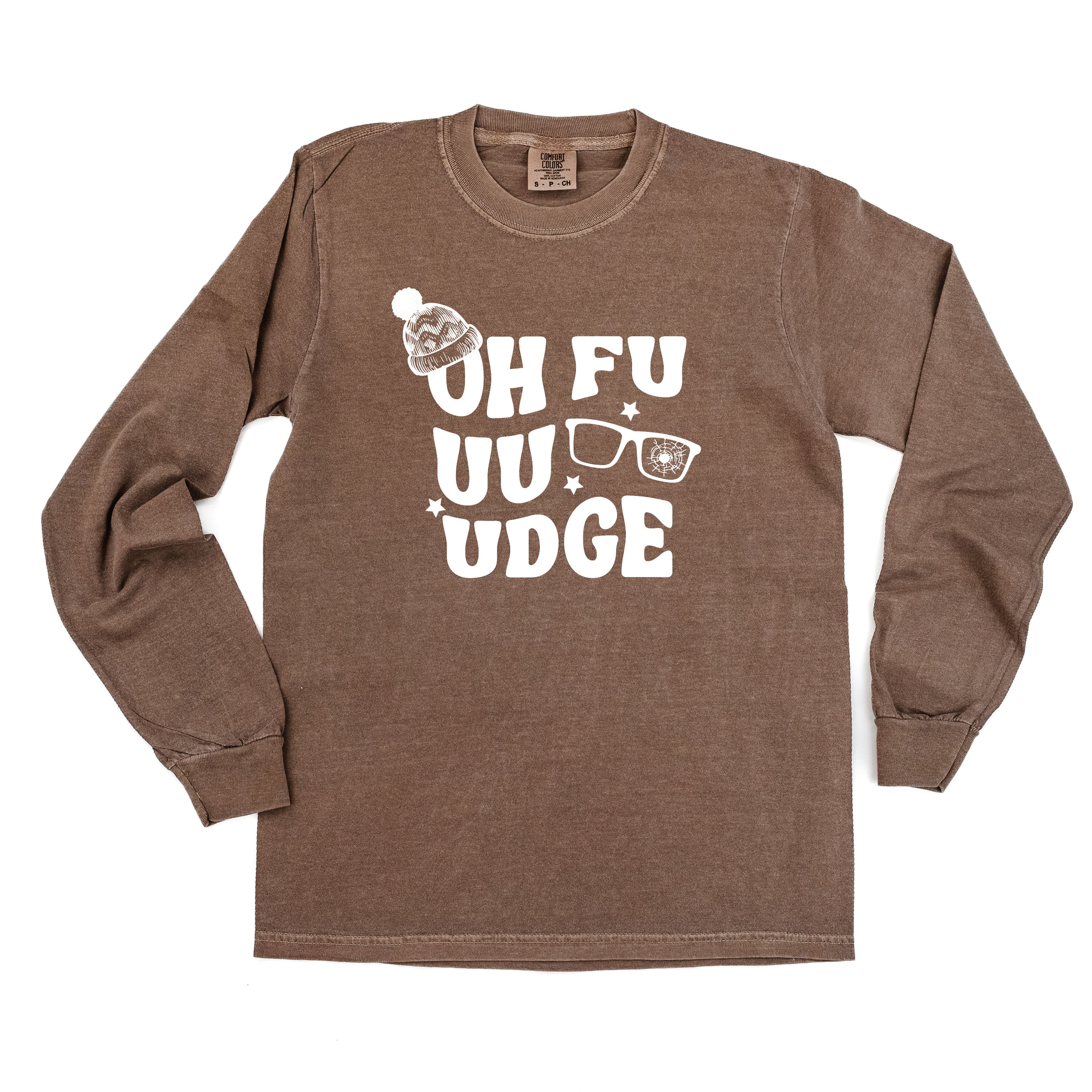 Oh Fudge - LONG SLEEVE Comfort Colors Tee Little Mama Shirt Shop