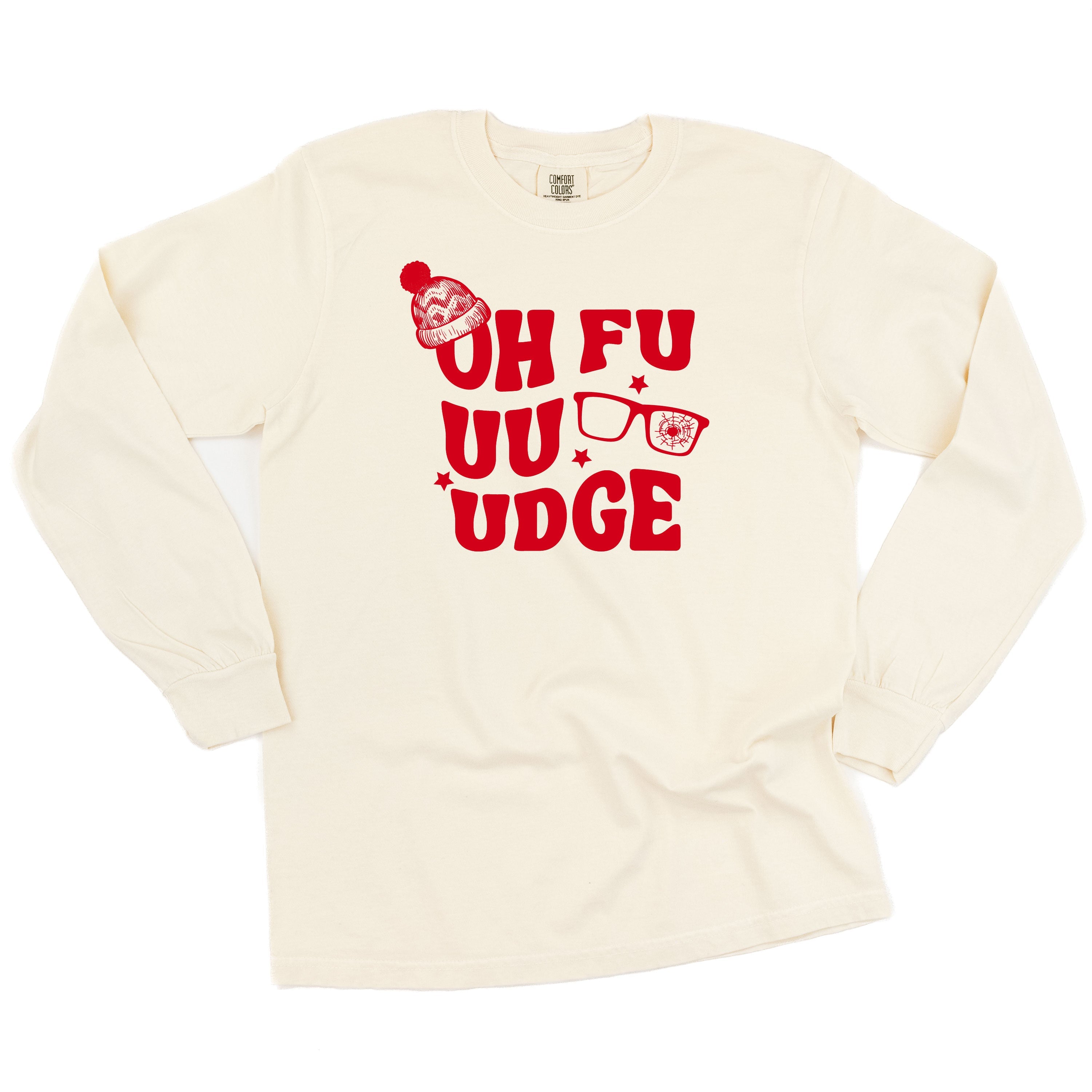 Oh Fudge - LONG SLEEVE Comfort Colors Tee Little Mama Shirt Shop
