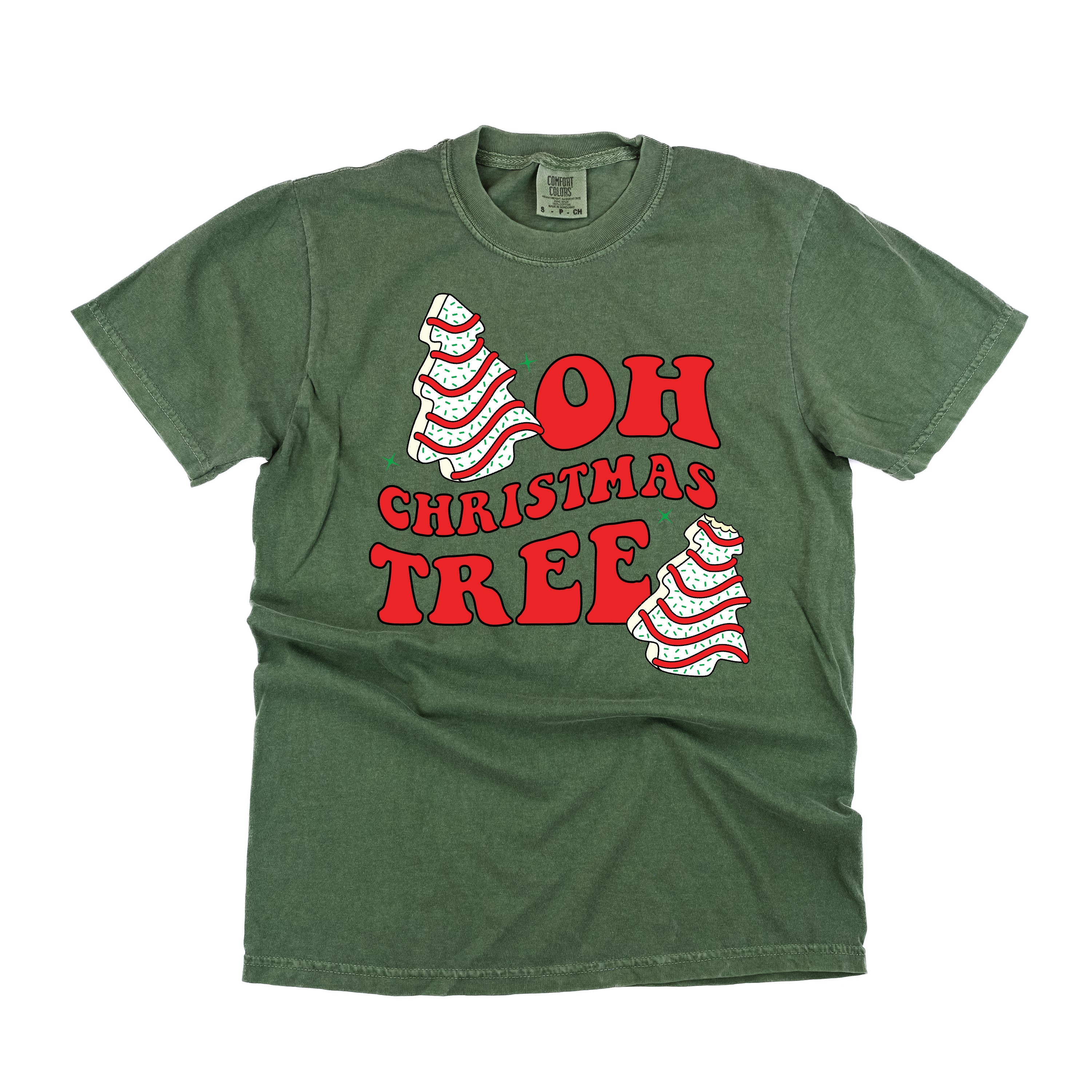 Oh Christmas Tree - Comfort Colors Tee Little Mama Shirt Shop