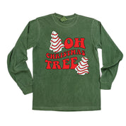 Oh Christmas Tree - LONG SLEEVE Comfort Colors Tee Little Mama Shirt Shop