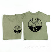 Reel Cool Dad (pocket) / Kid - Set of 2 Tees Little Mama Shirt Shop