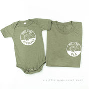 Reel Cool Dad (pocket) / Daughter - Set of 2 Tees Little Mama Shirt Shop