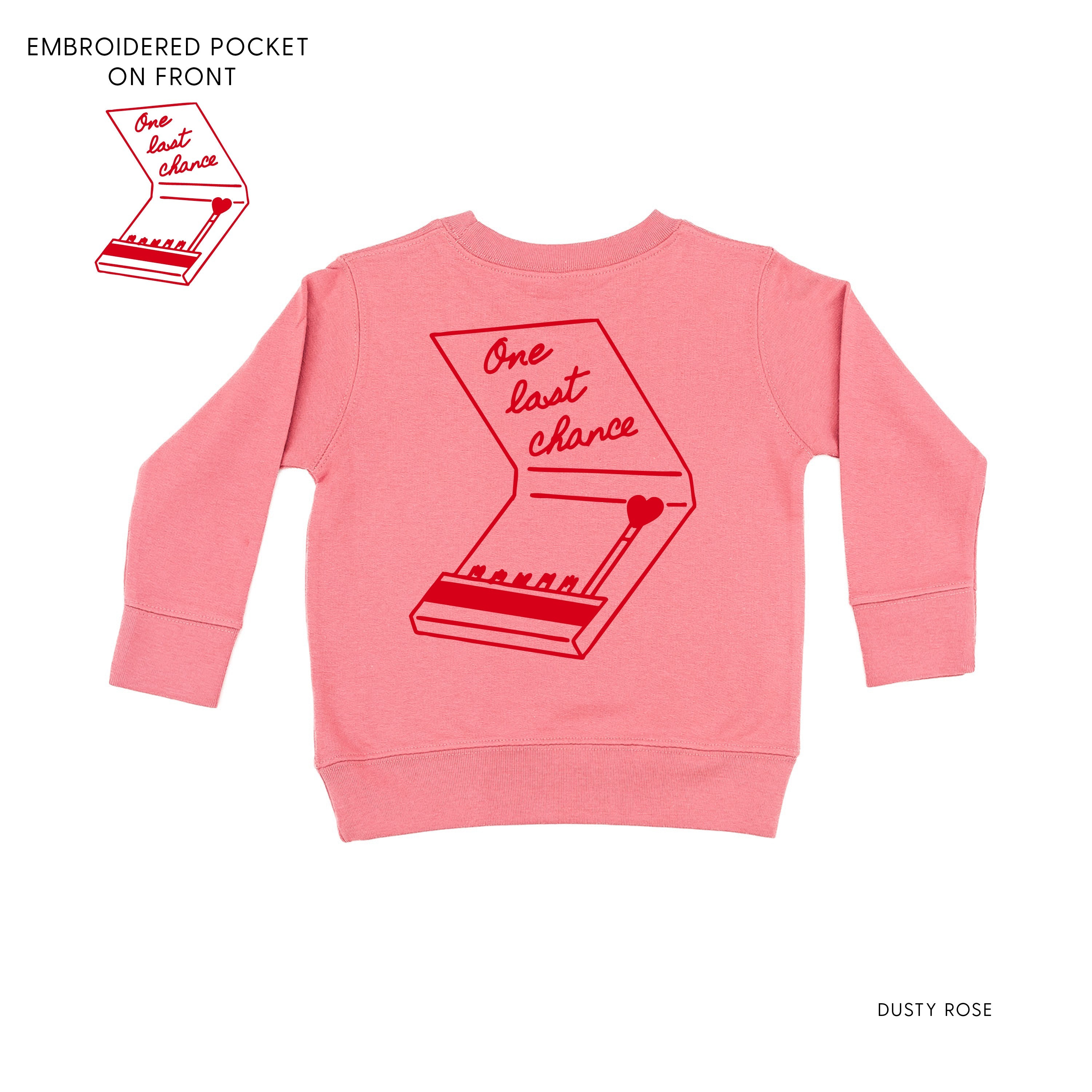 Embroidered/Printed (pf&b) - One Last Chance - Child Sweater Little Mama Shirt Shop
