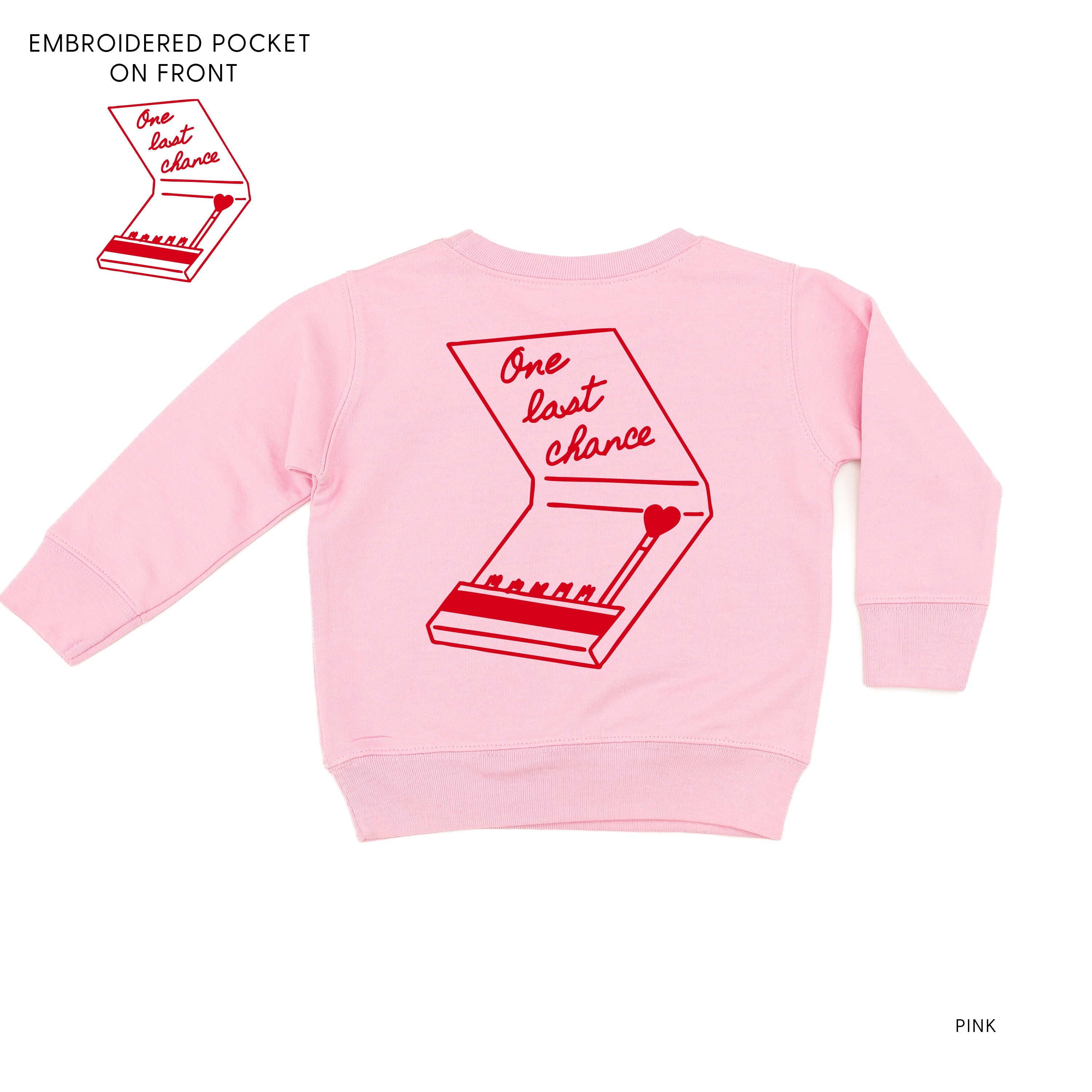 Embroidered/Printed (pf&b) - One Last Chance - Child Sweater Little Mama Shirt Shop