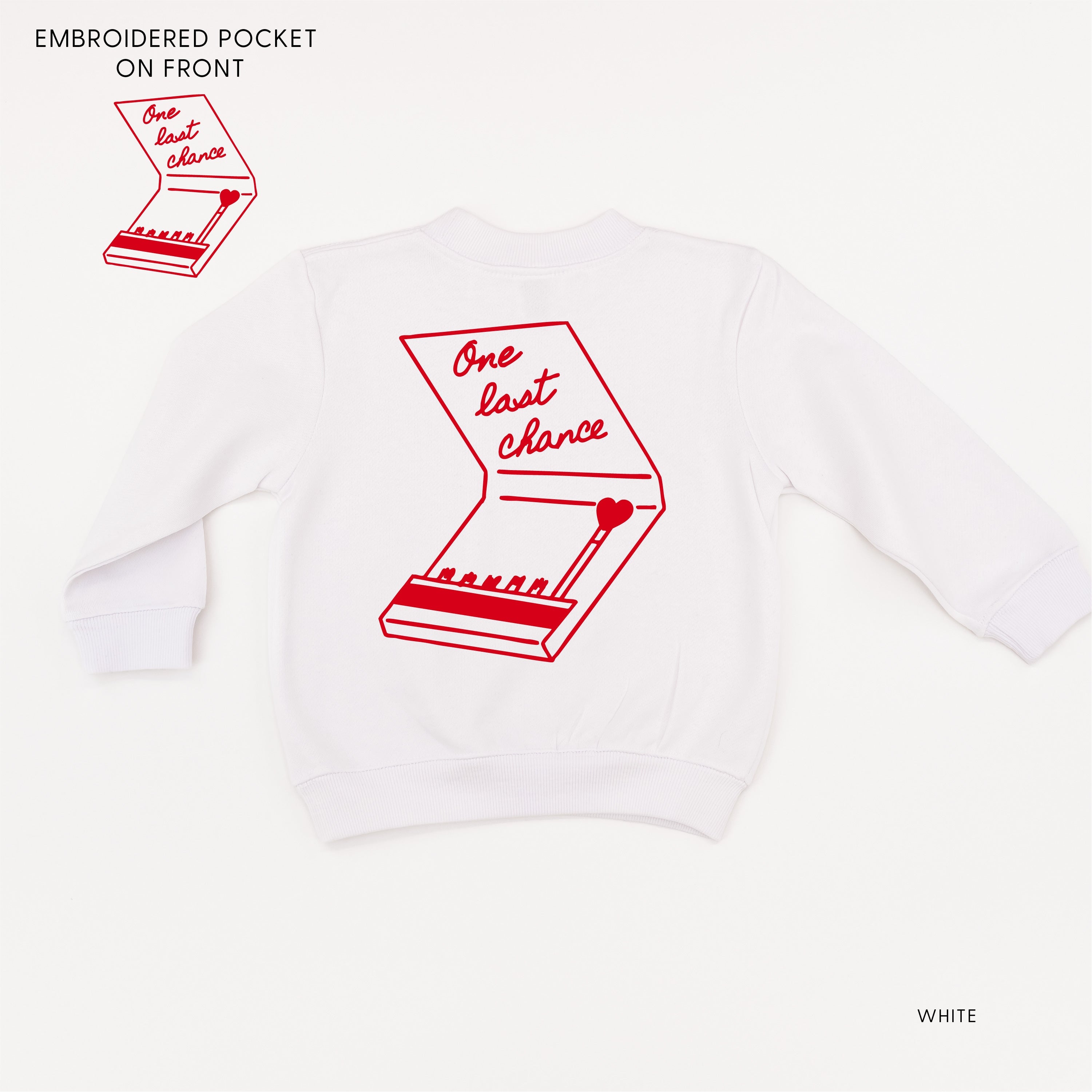 Embroidered/Printed (pf&b) - One Last Chance - Child Sweater Little Mama Shirt Shop