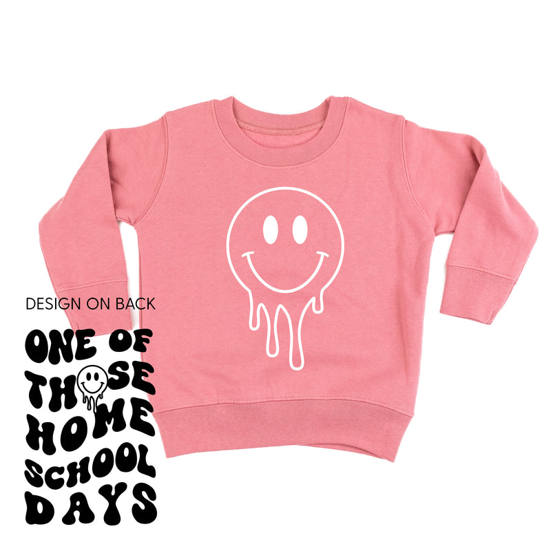 One of Those Home School Days (w/ Full Melty Smiley on Front) - Child Sweater
