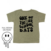 One of Those School Days - Melty Smiley (f & b) - Child Tee Little Mama Shirt Shop