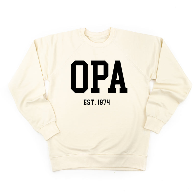 OPA - EST. (Select Your Year) - Lightweight Pullover Sweater