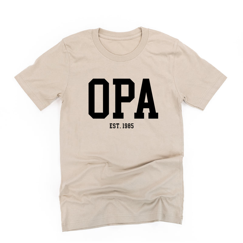 OPA - EST. (Select Your Year) - Unisex Tee