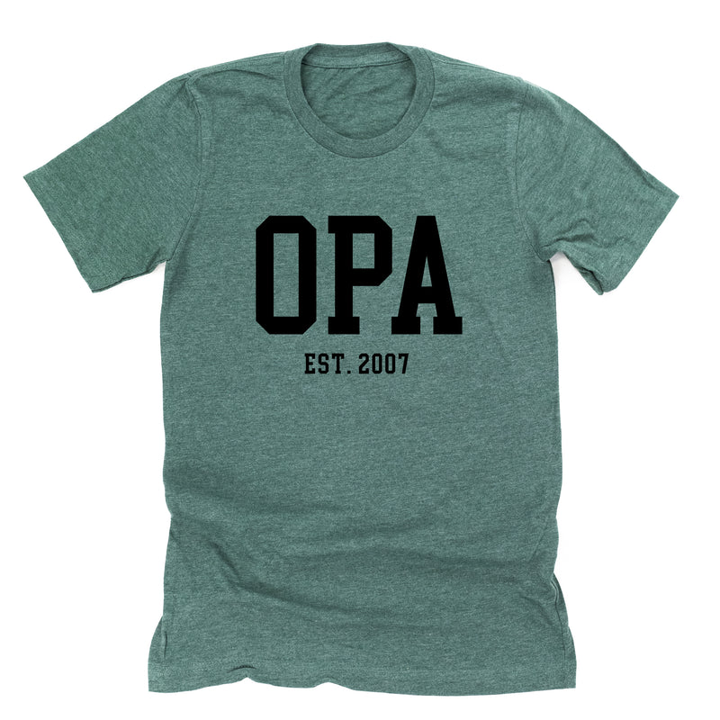 OPA - EST. (Select Your Year) - Unisex Tee