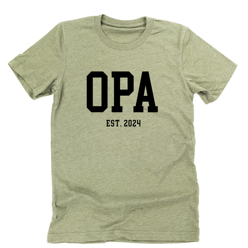 OPA - EST. (Select Your Year) - Unisex Tee